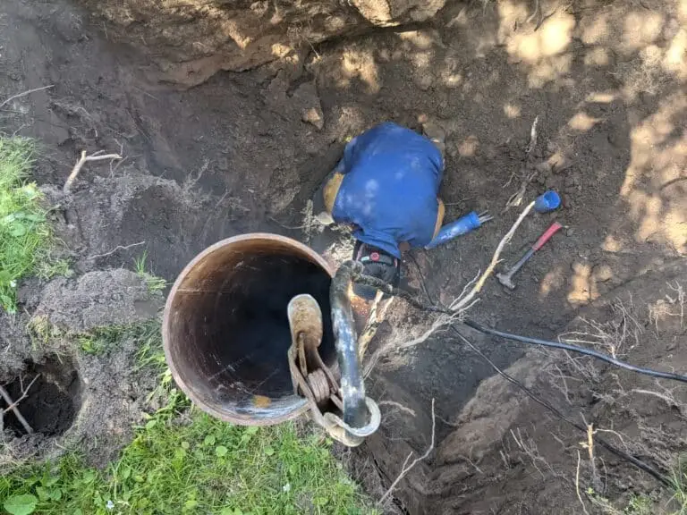 Welding a Well Extension in Rural Ottawa