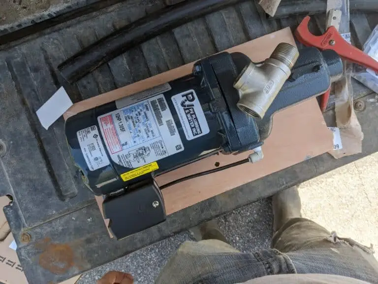 Franklin Water Shallow Well Pump being installed in rural Ottawa, Ontario.