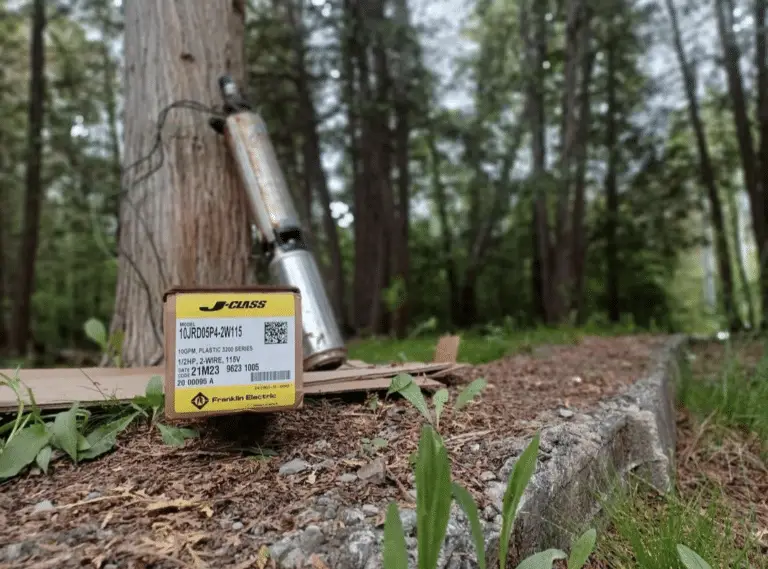 A submersible pump repair in rural Ottawa, Ontario.