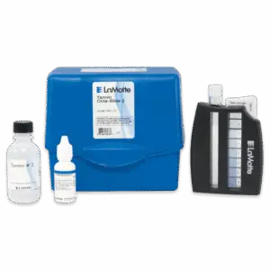 LaMotte tannin kit for testing colour in well water.