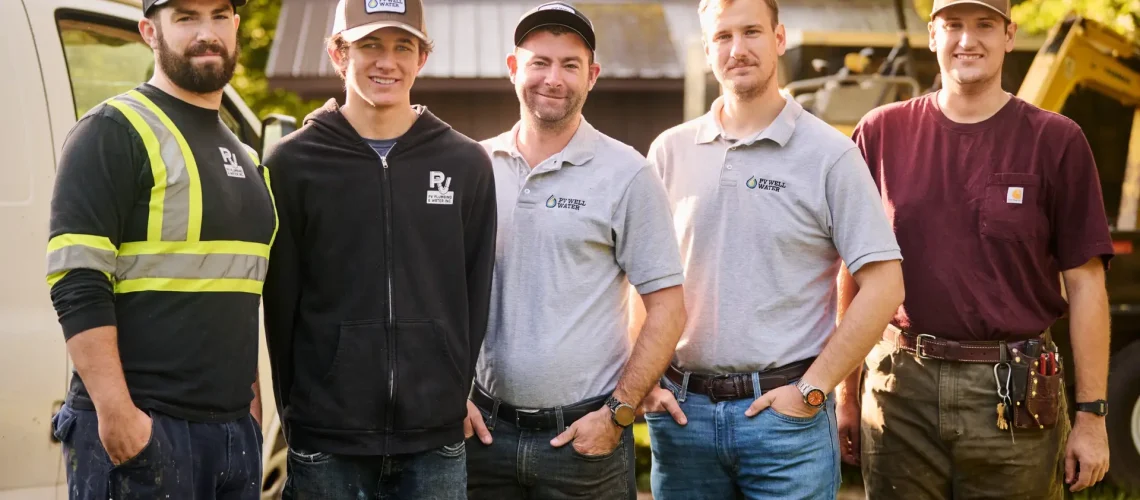 Members of the PV Well Water team of well technicians, water treatment specialists, plumbers and support staff.